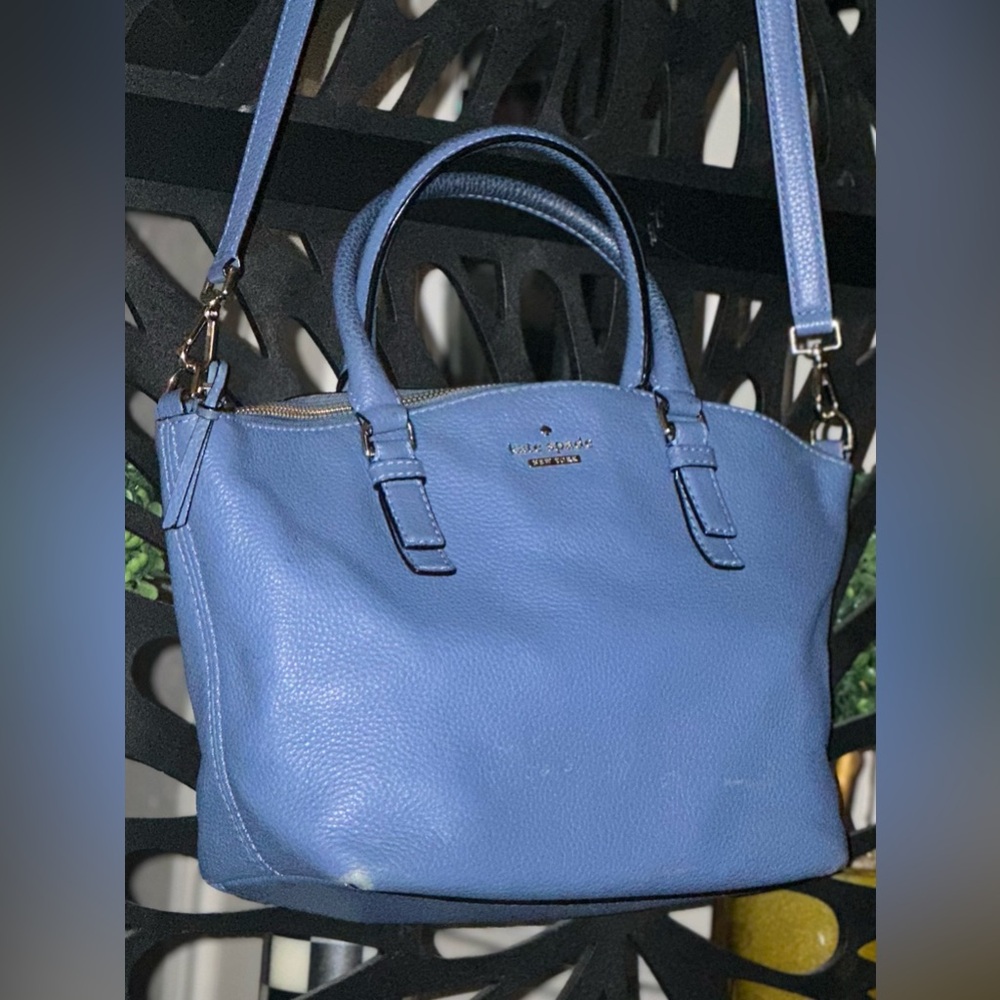 Kate Spade Sky Blue Leather Tote